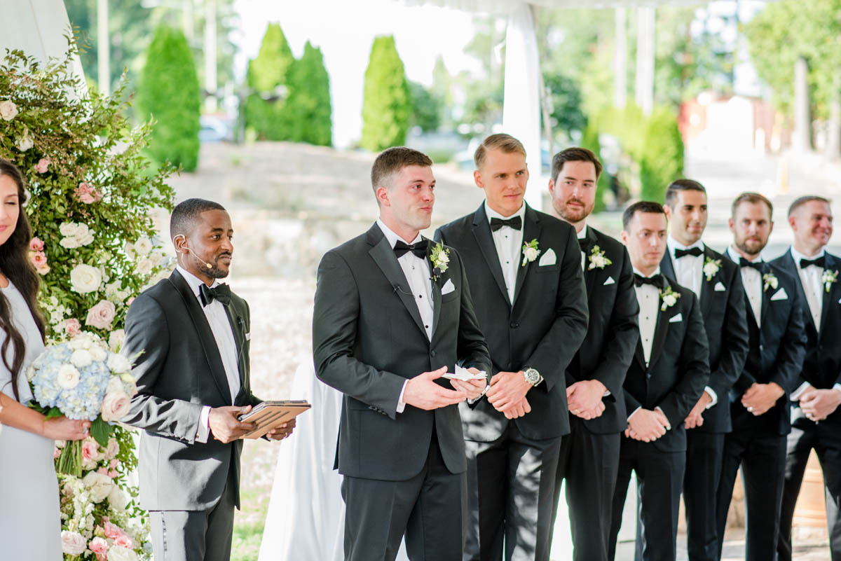 Groomsmen at Angus Barn wedding
