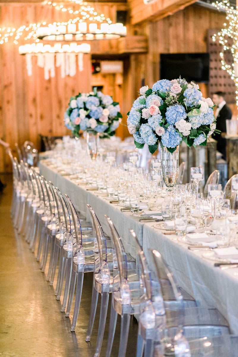 Long banquet table at Angus Barn Pavilion