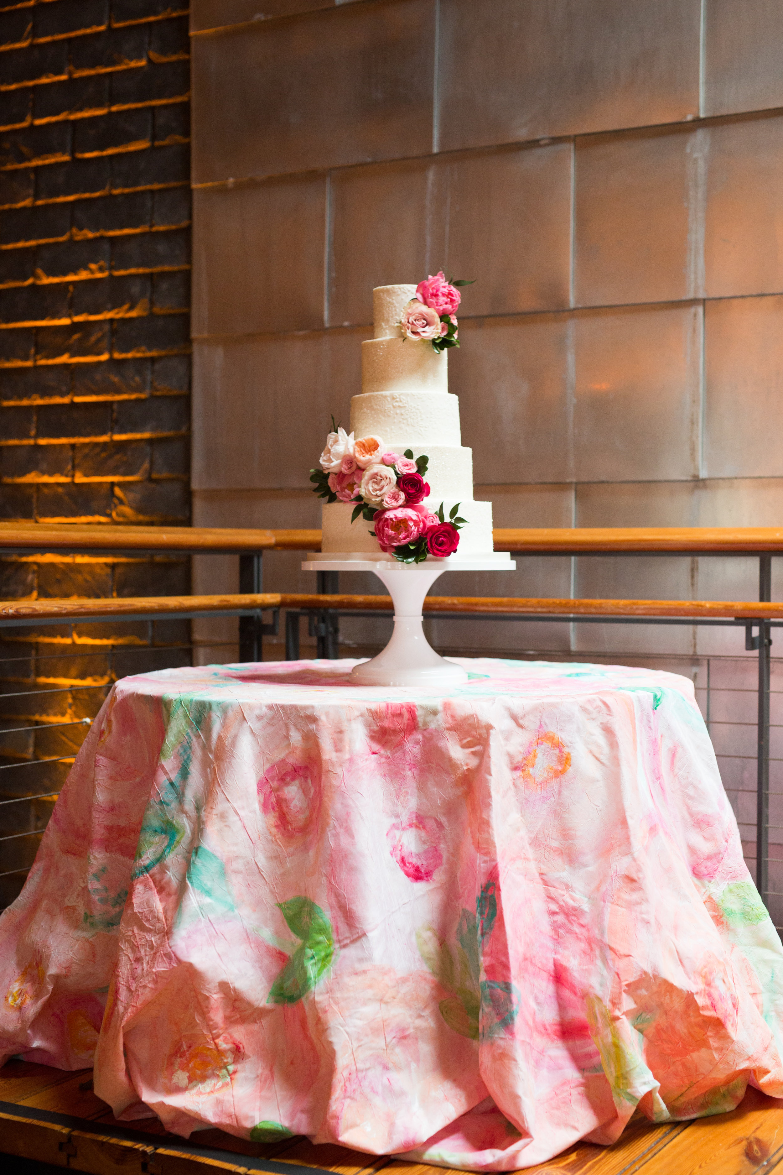 Sara &amp; Greg’s Pink and Teal Watercolor Wedding